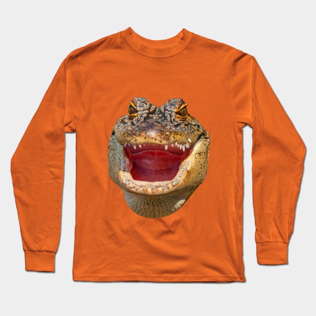 Gator face Long Sleeve T-Shirt by dalyndigaital2@gmail.com